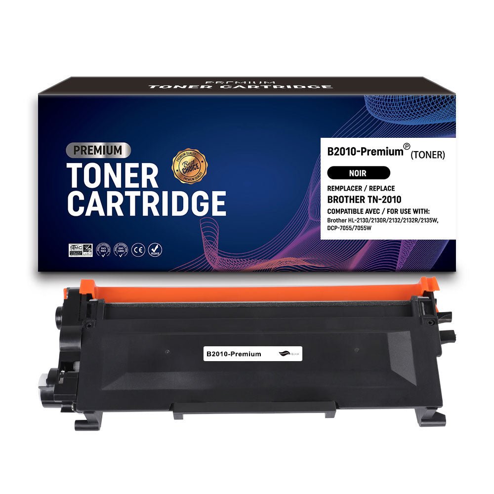 Cartouche de toner Compatible Brother TN-2010 Noir 1000pages - KERA FRANCE Cartouche de toner Compatible Brother TN-2010 Noir 1000pages - KERA FRANCE
